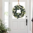 thumbnail image 4 of Winter Wreath,Wreaths for Front Door Artificial Eucalyptus Wreath Out Door Eucalyptus Greenery Wreath for Front Door Window Porch Wedding Farmhouse Garden Party Wedding Deco, 4 of 6