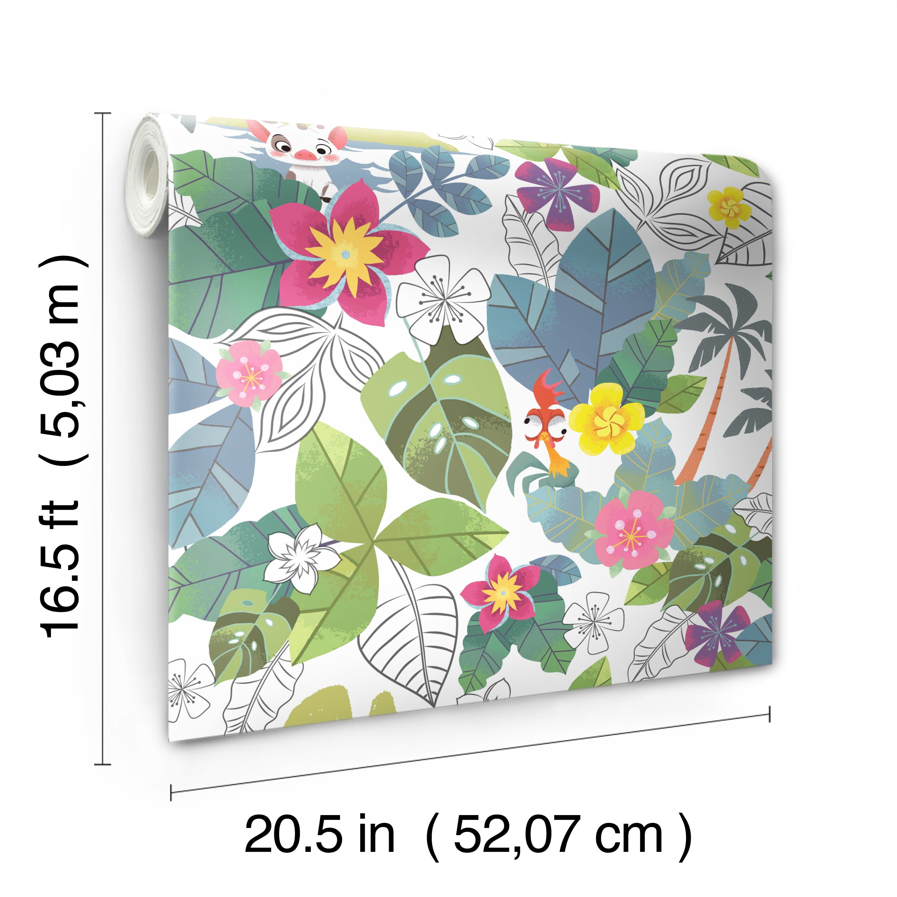 Disney Moana Jungle Peel and Stick Wallpaper
