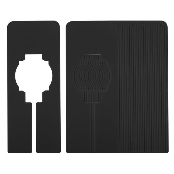 Uxcell Clothes Dividers, Closet Clothing Rack Dividers Blank Rectangle Separator, Black 30 Pack