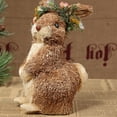 thumbnail image 2 of Easter Bunny Straw Statue, Standing Rabbit, Simulation Bunny Garden Decor, Hand-Woven Straw Animal Figurine Holiday Home Ornament, 2 of 7