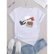 thumbnail image 2 of Camiseta básica para mujer verano SuaveChic Women's Casual T-Shirt with Cute Bear & Panda Print - Comfy Polyester Blend, Round Neck, Short Sleeve - Perfect for SummerFather's Day, Mother's Day, New, 2 of 6