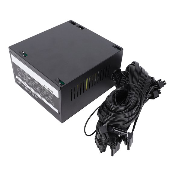 ATX PSU, Auto Thermally Controlled Passive Full Voltage Computer Power Supply 600W for Replacement