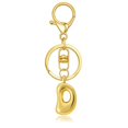 thumbnail image 2 of Hearth & Gear Custom Letter Keychain Key Ring For Initial Charm With Sturdy Metal Loop And Easy To Find Design For And Luggage, 2 of 5