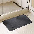 thumbnail image 5 of yilyih Bath Mat Rubber Backing Non-Slip Shower Mat Quick Dry Super Absorbent Bath Stone Mat Thin Bathroom Floor Mat Fit under Door,in Front of Bathtub Shower Room,Machine Washable, 5 of 9