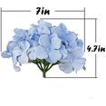 thumbnail image 4 of Silk Hydrangea Heads Artificial Flowers Heads with Stems for Home Wedding Decor,Pack of 10 (White), 4 of 5
