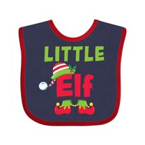 Inktastic Christmas Little Elf Boys or Girls Baby Bib