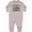 AC-Heather Grey, variant on Pretty Eyes and Chubby Thighs Baby Fleece Romper