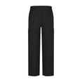 thumbnail image 4 of NIEWTR Sweat Pants Mens Baggy Cotton Cargo Pants Loose Fit with Open Bottom Straight Leg Cargo Pants Casual Elastic Cargo Pants (Black,XL), 4 of 5