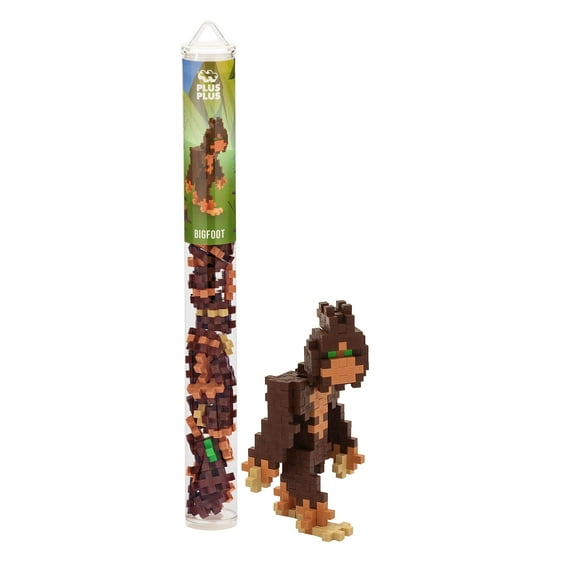 PLUS PLUS - Bigfoot - 70 Piece Construction Building Stem/Steam Toy Interlocking Mini Puzzle Blocks for Kids Mini Maker Tube