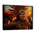 thumbnail image 2 of Designart "Dancing Zulus of Africa I" African Floater Framed Canvas Wall Art, 2 of 7