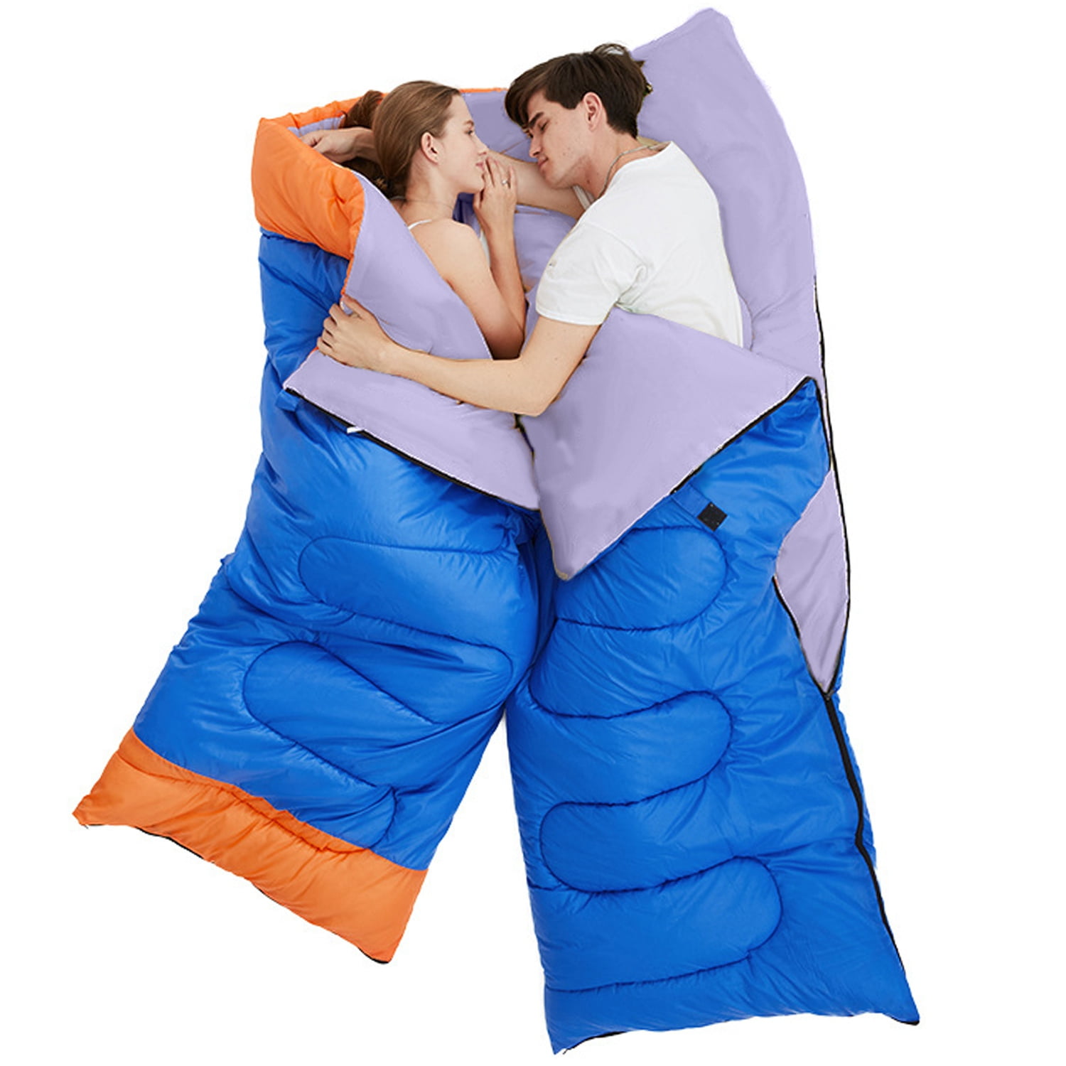 iMounTEK 3-Season Oversize Warm Weather Envelope Sleeping Bag with Carrying Bag, 2 Person Camping Sleeping Bags for Adults