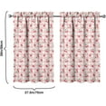 thumbnail image 2 of Strawberry Kitchen Curtains Valances and Tiers Set for Windows,Cute Bathroom Window Curtain Valance 2 Piece Sets,Kitchen Decor for Living Room,27.5"x39", 2 of 4
