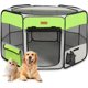 thumbnail image 1 of plegable para perros con cubierta de malla extraíble, corral portátil para mascotas en interiores o exteriores, 1 of 5