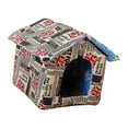 thumbnail image 4 of Cueva para gatos, refugio de invierno, casa lavable para exteriores para gatitos en el patio trasero M 38X35X38CM, 4 of 7