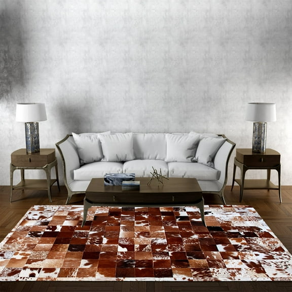 100% Calestial Natural Cowhide Rug Genuine Cow Skin Home DÃ©cor Area Rug -KPR 06