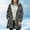 Dark Gray, variant on Women's Oversized Plaid Flannel Shacket - Sherpa Lined Zip Up Hooded Warm Jacket