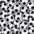 thumbnail image 1 of Timeless Treasures Sports Packed Soccer Balls White 100% Cotton Fabric by The Yard, 1 of 2