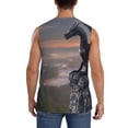 thumbnail image 4 of Balery Black Dragon Cliff Dawn Camisetas sin mangas para hombre, absorbe la humedad y protege contra el mal olor.-Small, 4 of 7