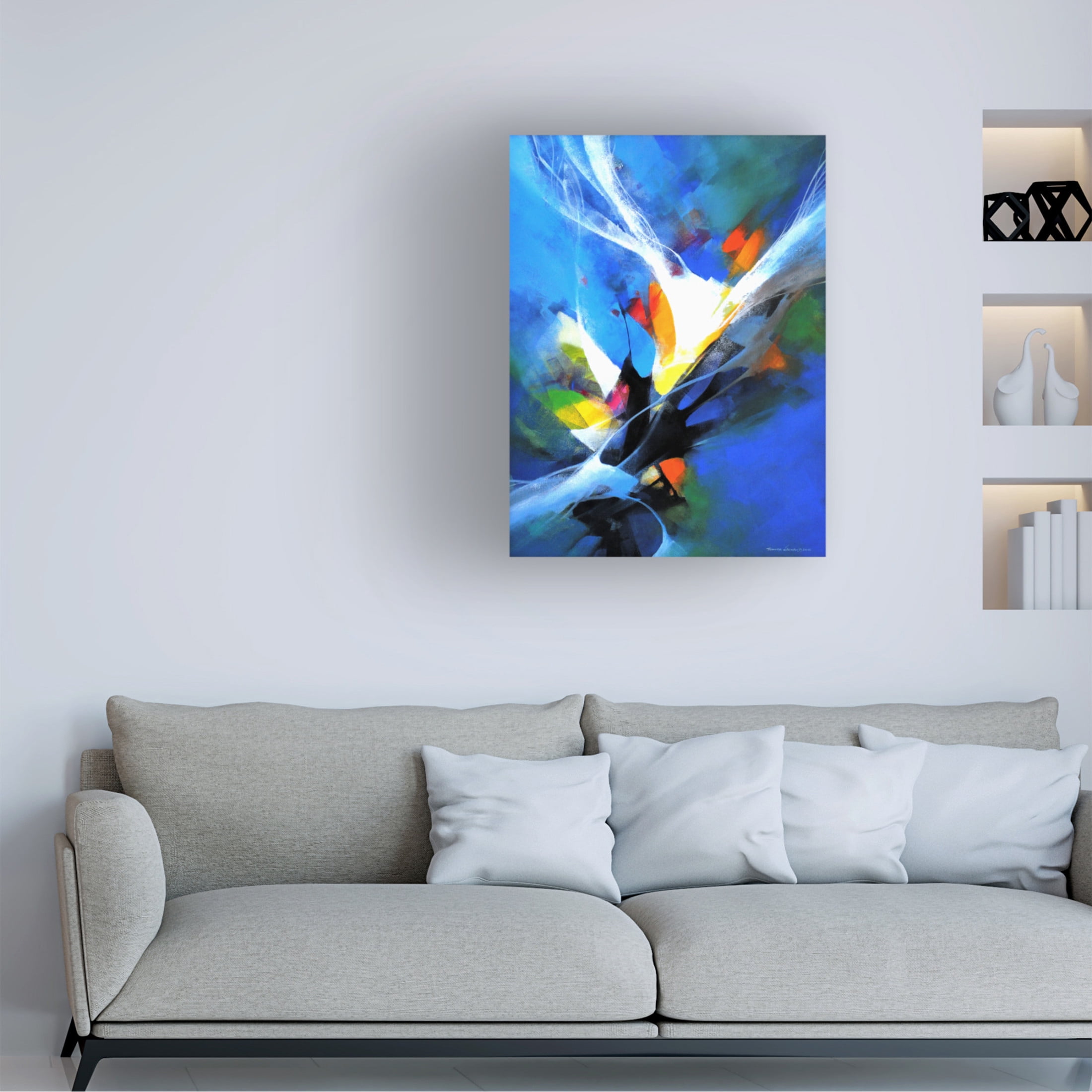 Canvas Wall Art - Thomas Leung 'Surprise' Wall Art for Living Room, Bedroom, or Office Décor by Trademark Fine Art - 35 x 47 Inches