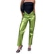 thumbnail image 3 of Pantalones Pantalones acampanados para mujer Cremallera Ajuste holgado Color sólido Chica picante Estilo Traje de calle Cgtredaw Verde M para Mujer, 3 of 9