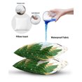 thumbnail image 6 of Waterproof Outdoor Throw Pillows with Inserts 12"x20", Green Christmas Soft Decorative Pillowcases for Couch Bedroom, Xmas Tree Snowflake Stars Winter Pillow Covers for Sofa Living Room, 6 of 8