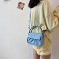 thumbnail image 4 of Moda plisada PU Color sólido Crossbody Bag Casual Mujer Bolsos (Azul) Likrtyny Para estrenar, 4 of 8