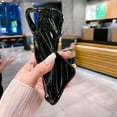 thumbnail image 3 of Water Ripple Pattern Case for iPhone 13 Pro Max Soft TPU Shockproof Camera Protective Cute Phone Case for Women Girl for iPhone 13 Pro Max 6.7 Inch Black, 3 of 12