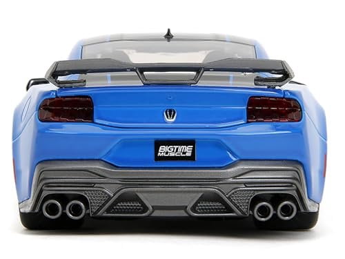 Jada 2024 Ford Mustang Dark Horse Blue Metallic with Black & Gray Stripes Bigtime Muscle Series 1-24 Diecast Model Car(Selections May Vary)