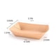 thumbnail image 3 of Toystoory Bolsa de papel Kraft Embalaje Cartón Caja de refrigerios Contenedor ligero de un solo Hamburguesa Donut Bolsa de pan Embalaje de Mostrada 12x6.5x4cm, 3 of 6
