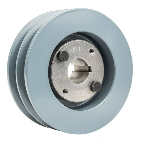2 Piece Pulley - B Section Dual Groove 2 Piece 5