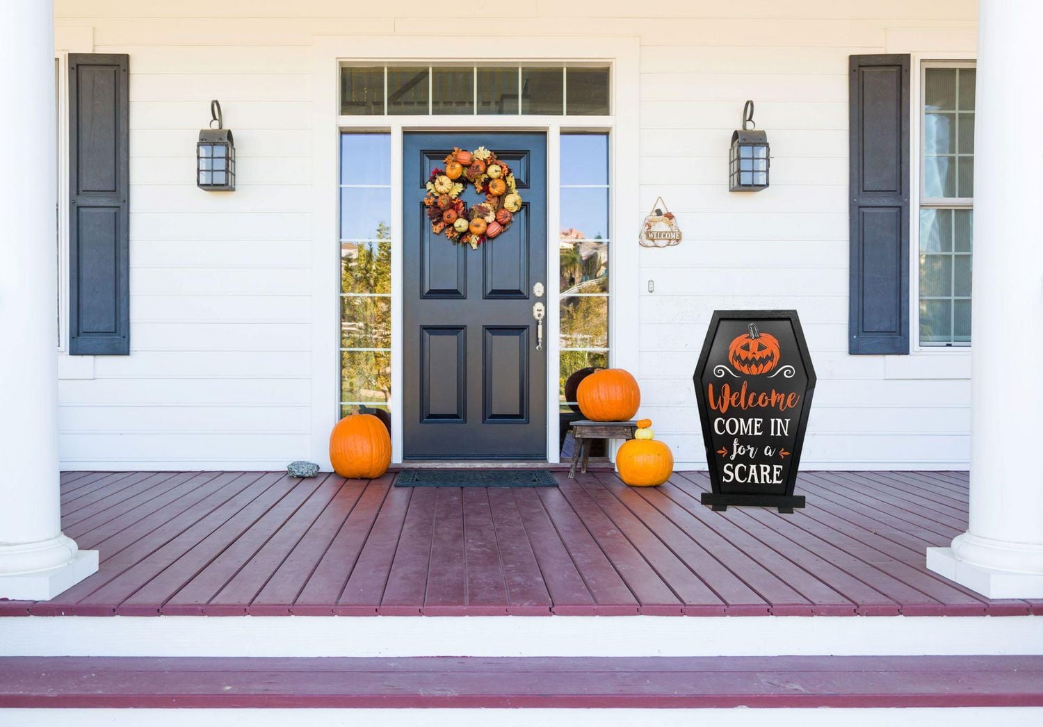 Way To Celebrate 15 Inch Coffin Shaped Halloween Sign
