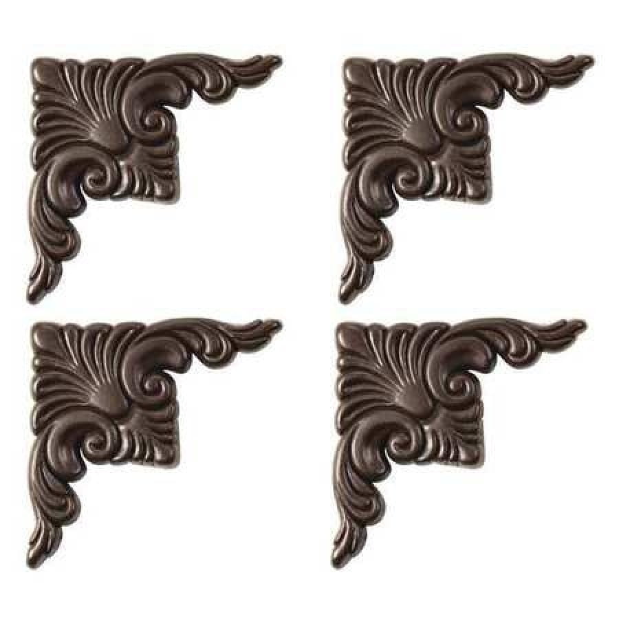 MIRREDGE 53504 31/2" W, Wood Grain Corner Plates