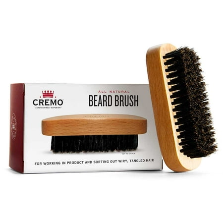 Cremo Beard Brush, Detangle and Smooth Coarse Facial Hair, Perfect for Beard Styling and Maintenance