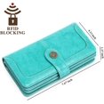 thumbnail image 3 of LAICAIW Women's Wallet Genuine Leather RFID Blocking Large Capacity Trifold Ladies Wallet, 3 of 6
