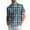 hgg309-Sky Blue, variant on Yaoyar Mens Gingham Check Short Sleeve Button Up Shirt Classic Pattern Design Turn Down Collar Lightweight Casual Checkered Shirt