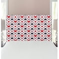 thumbnail image 1 of Casino Headboard, Holdem Gambler Hearts Spades Diamons Success Winning Modern Design Art, Upholstered Decorative Metal Bed Headboard with Memory Foam, Twin Size, Black Red, by Ambesonne, 1 of 4
