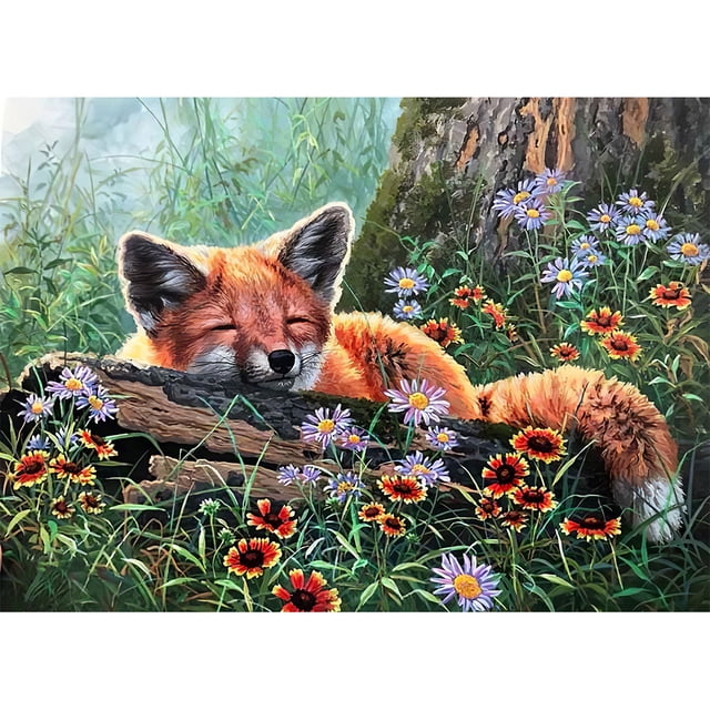 Cuadros Decorativos Pintura al óleo por números, lienzo de zorro bonito, obra de arte, imagen para el salón, decoración del hogar Ehuebsd Nuevos Originales
