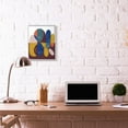 thumbnail image 2 of Stupell Industries Abstract Shapes Purple Blue Yellow Design Framed Wall Art by Daphne Polselli, 2 of 6