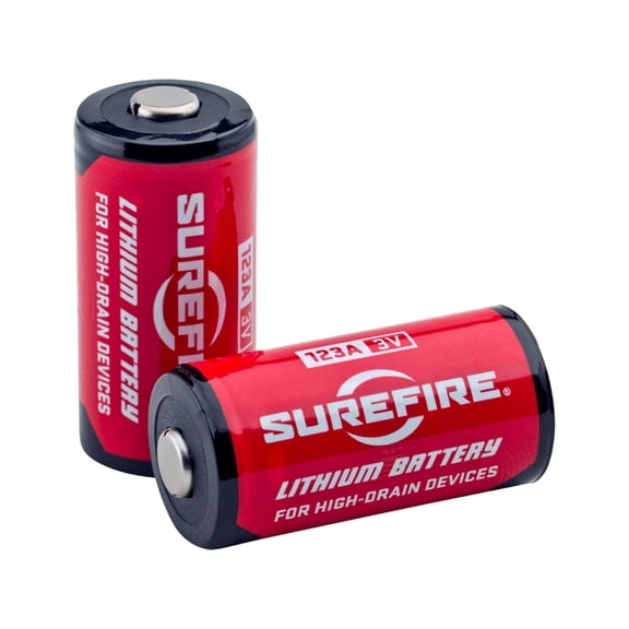 Surefire High Performance Rechargeable 123a Lithium Batteries for Flashlights, 3 Volt, 12 Pack