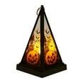 thumbnail image 2 of Loyerfyivos Large Size Decorative Candle Ramadan Lantern, 6.45’’ Moroccan Style Hanging Lantern, Metal Tabletop Lantern Decor, Candle Holders for Outdoor Patio (Amber), 2 of 8