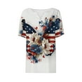 thumbnail image 3 of ATENAR T Shirts for Women Lightweight Loose Womens Shirts Summer Tee Blue L, 3 of 5