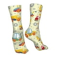 thumbnail image 7 of Goofa Heavy Equipment for 16in Socks, Funny Novelty Crazy Design Cotton Socks Sports Socks Knee High Socks For Men, Women,1Pairs - Gift For Working Friends, 7 of 7