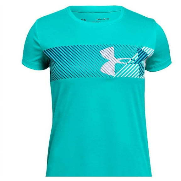 Under Armour Girls' Hybrid Big Logo T-Shirt Size X-Large