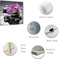 thumbnail image 2 of ZHONGYUTONG Zen Wall Art Purple Orchid with Spa Stone Picture Prints Meditation Canvas Paintings Yoga Bathroom Artwork Spiritual Wall Decor Framed (12.00" x 12.00"), 2 of 6