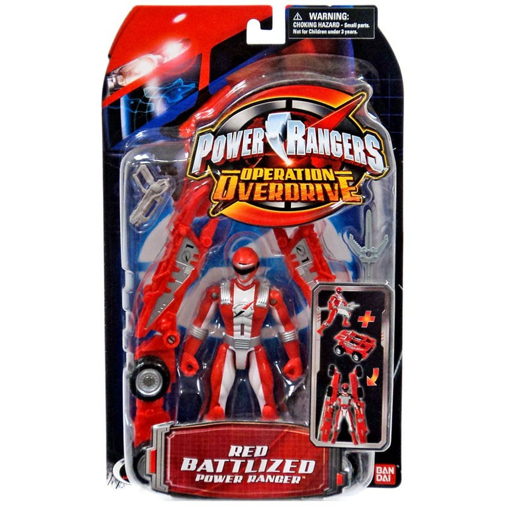 Power Rangers Operation Overdrive Red Battlized Power Ranger Action