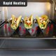 thumbnail image 5 of 4-pack W-shape Hollow Style Stainless Steel Mexican Taco Holder Corn Tortilla Holder 3 Compartments Gray Corn Tortilla Tray Baking Tools, 5 of 5