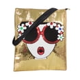 thumbnail image 2 of Bolsa De Mano y Hombro La Merced Con Figura De Lentes y Lentejuelas, 2 of 7