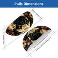thumbnail image 2 of PhooArto 6 Pcs Cup Drawer Pulls, Pug Dog Flower Butterflies Shell Shape Handles Cabinet Knobs for Dresser Cupboard Closet Wardrobe with Screws, 2 of 7