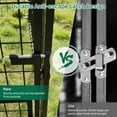 thumbnail image 5 of Dog Kennel Outdoor with Roof,4.5 x4.5 x4.9 ft Large Metal Dog Enclosure with Lockable Door for Small/Medium Dogs, 5 of 7