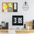 thumbnail image 2 of 3 Set Cork Board Bulletin Board, Small Rectangular Pin Board for Wall, Self-Adhesive Cork Board for Office,3 set x corkboard, 2 of 6